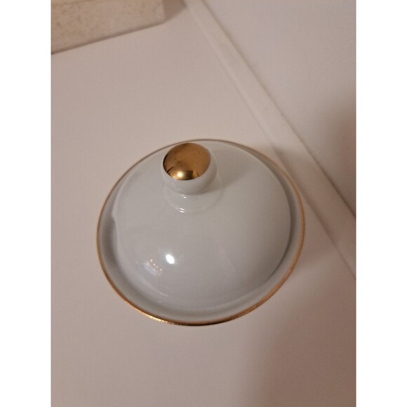 Vintage JLMenau Graf Von Henneberg Porcelain Bone China Sugar Bowl With Lid - Picture 5 of 9